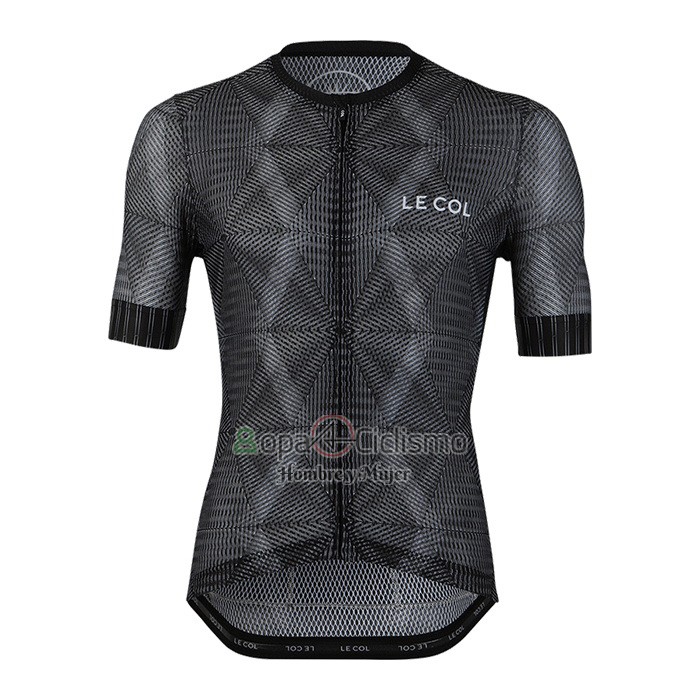 Le Col Ropa Ciclismo Culotte Corto 2020 Hombre Mangas Cortas Negro Gris